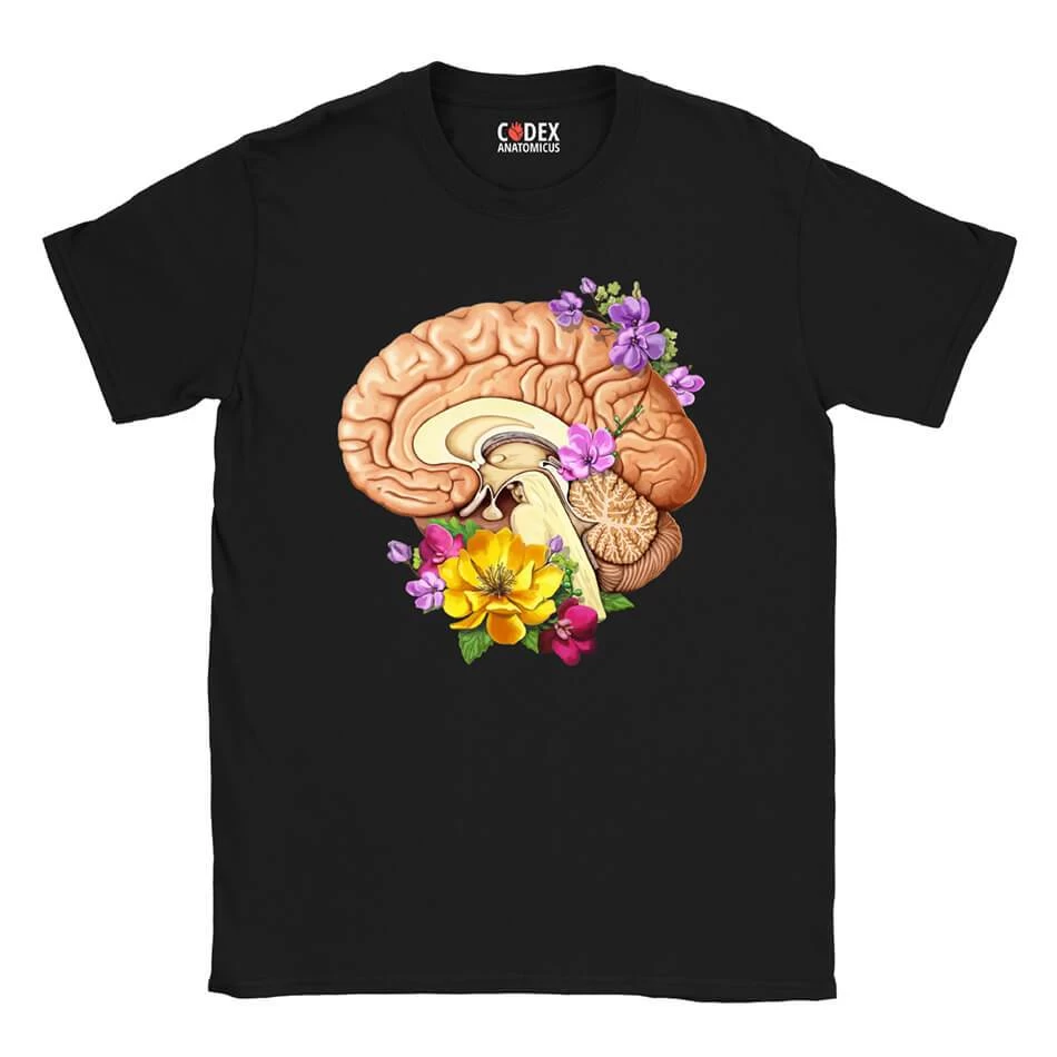 Brain II Unisex T-Shirt - Floral 5 Brain II Unisex T-Shirt - Floral - Image 3