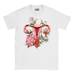 Uterus Unisex T-Shirt - Floral -Codex Anatomicus Shop 13 ef2882ea 0e37 4910 928d f982959738d7