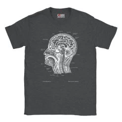 Head Section Unisex T-Shirt - Chalkboard -Codex Anatomicus Shop 14 b24bef7a 2f69 435f b1a5 8faad842a082