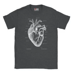 Heart III Unisex T-Shirt - Chalkboard -Codex Anatomicus Shop 15 6740da00 957a 4d59 8351 1321cf30755c