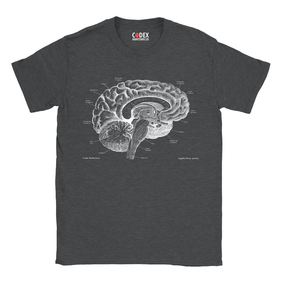 Brain Unisex T-Shirt - Chalkboard 6 Brain Unisex T-Shirt - Chalkboard - Image 4