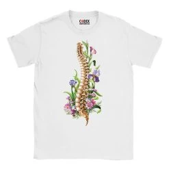 Spine Unisex T-Shirt - Floral -Codex Anatomicus Shop 17 23aeb472 71ba 4fce be14 855deef47645