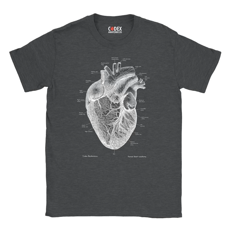 Heart Unisex T-Shirt - Chalkboard 5 Heart Unisex T-Shirt - Chalkboard - Image 3