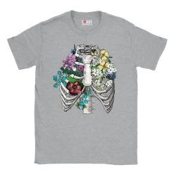Rib Cage II Unisex T-Shirt - Floral 12 Rib Cage II Unisex T-Shirt - Floral -Codex Anatomicus Shop 26