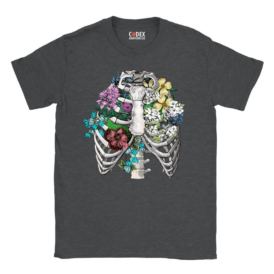 Rib Cage II Unisex T-Shirt - Floral 5 Rib Cage II Unisex T-Shirt - Floral - Image 3