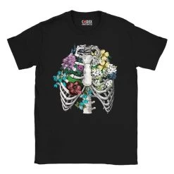 Rib Cage II Unisex T-Shirt - Floral 13 Rib Cage II Unisex T-Shirt - Floral -Codex Anatomicus Shop 28