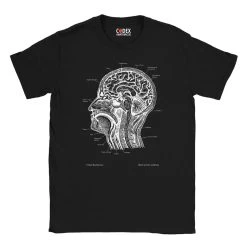 Head Section Unisex T-Shirt - Chalkboard -Codex Anatomicus Shop 2 63463c0b fd06 4840 9aa8 eda2c2dc507c