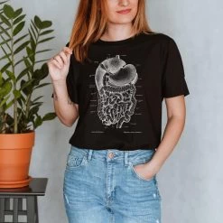 Digestive System Unisex T-Shirt - Chalkboard