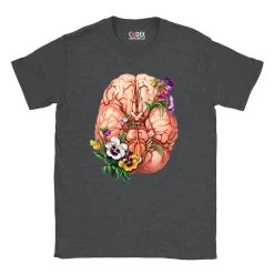 Brain Unisex T-Shirt - Floral -Codex Anatomicus Shop 39