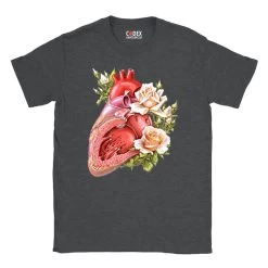 Heart II Unisex T-Shirt - Floral -Codex Anatomicus Shop 3 6df26c3d 6a03 4a4a ac18 2ffabed7c7c9