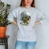 Skull Unisex Sweatshirt - Floral
