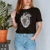Heart Unisex T-Shirt - Chalkboard -Codex Anatomicus Shop 4