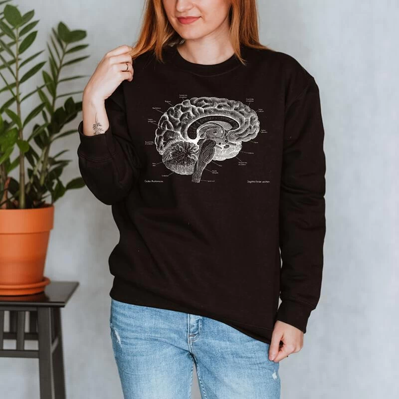 Brain I Unisex Sweatshirt - Chalkboard 3 Brain I Unisex Sweatshirt - Chalkboard