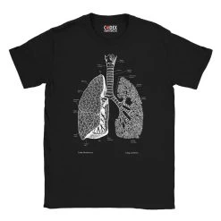 Lungs Unisex T-Shirt - Chalkboard -Codex Anatomicus Shop 6 39fb6518 e8c1 4cbd 981c a0d5286aa819