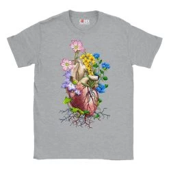 Heart Unisex T-Shirt - Floral -Codex Anatomicus Shop 6 589e54bd c82d 4f58 b575 1dae620cc443