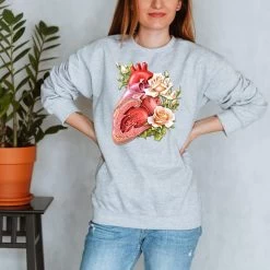 Heart II Unisex Sweatshirt - Floral