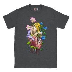 Heart Unisex T-Shirt - Floral -Codex Anatomicus Shop 7 5c5a2ad4 f7a4 4265 89cc d5c0613b148c
