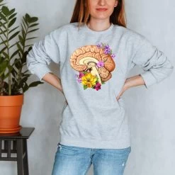 Codex Anatomicus Shop 21 Brain II Unisex Sweatshirt - Floral