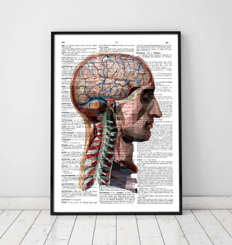 Geometric Head And Brain - Dictionary Page 4 Geometric Head And Brain - Dictionary Page - Image 2