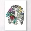 Rib Cage With Flowers