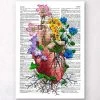 Heart With Flowers - Dictionary Page -Codex Anatomicus Shop LPA021 1abd2474 2d1b 4789 a685 0b81603e9740