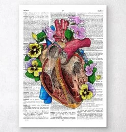 Heart With Flowers II - Dictionary Page