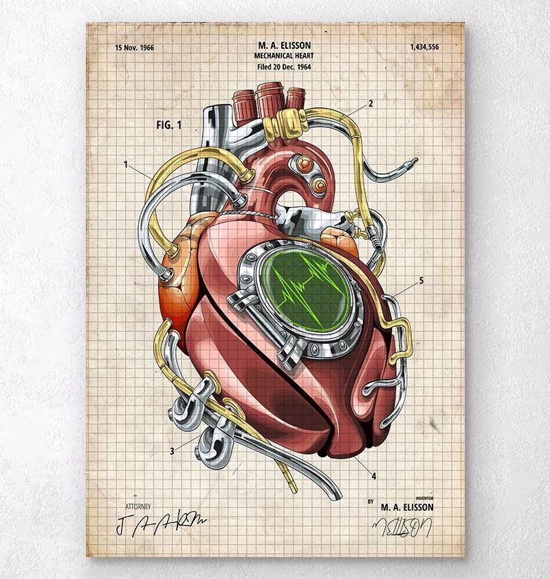 Mechanical Heart Blueprint 3 Mechanical Heart Blueprint