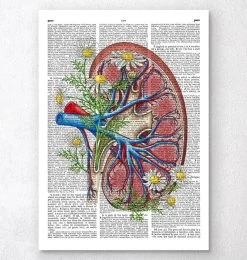 Floral Kidney Anatomy - Dictionary Page
