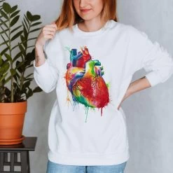Codex Anatomicus Shop 27 Heart III Unisex Sweatshirt - Watercolor