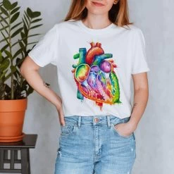 Heart Unisex T-Shirt - Watercolor