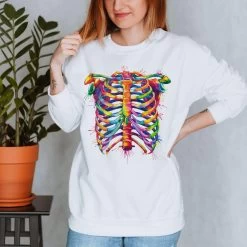 Rib Cage Unisex Sweatshirt - Watercolor