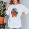 Kidney Unisex Sweatshirt - Watercolor -Codex Anatomicus Shop LPA164 Kidney lifestyle S women