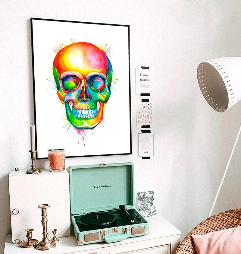 Skull II - Watercolor Splash 4 Skull II - Watercolor Splash - Image 2