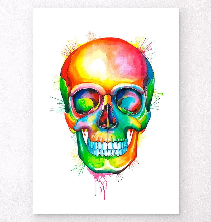 Skull II - Watercolor Splash 3 Skull II - Watercolor Splash