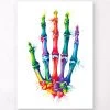 Hand Anatomy - Watercolor Splash