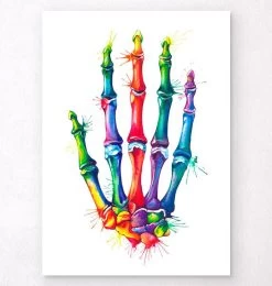 Hand Anatomy - Watercolor Splash