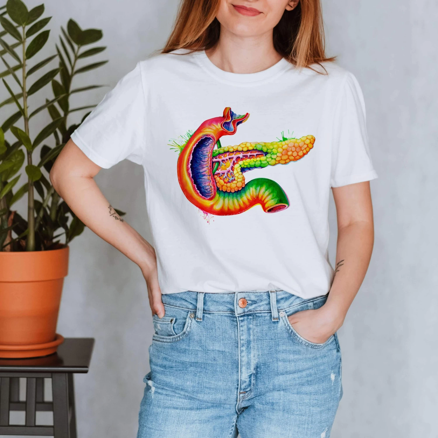Pancreas Unisex T-Shirt - Watercolor 3 Pancreas Unisex T-Shirt - Watercolor
