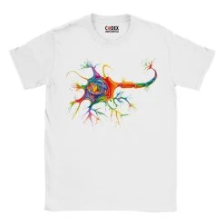Neuron Unisex T-Shirt - Watercolor -Codex Anatomicus Shop LPA345 Neuron