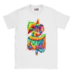 Digestive System Unisex T-Shirt - Watercolor 7 Digestive System Unisex T-Shirt - Watercolor -Codex Anatomicus Shop LPA347 GTI