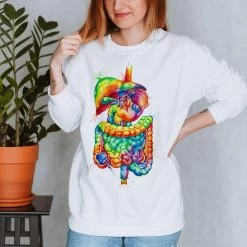 Digestive System Unisex Sweatshirt - Watercolor