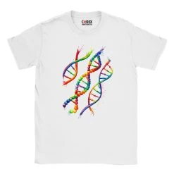 DNA Unisex T-Shirt - Watercolor -Codex Anatomicus Shop LPA349 DNA