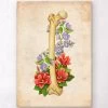 Femur Anatomy - Floral - Vintage 1 Femur Anatomy - Floral - Vintage -Codex Anatomicus Shop LPA408
