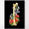 Femur Anatomy - Floral - Black 2 Femur Anatomy - Floral - Black -Codex Anatomicus Shop LPA409