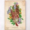 Hand Anatomy - Dark Skin Tone - Floral - Vintage -Codex Anatomicus Shop LPA514