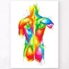 Back Muscles - Watercolor Splash 2 Back Muscles - Watercolor Splash -Codex Anatomicus Shop LPA543