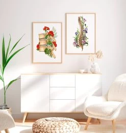 Spine Anatomy II - Floral - White 7 Spine Anatomy II - Floral - White -Codex Anatomicus Shop LPA556 2
