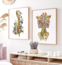 Back Skeleton - Floral - White 7 Back Skeleton - Floral - White -Codex Anatomicus Shop LPA559 2