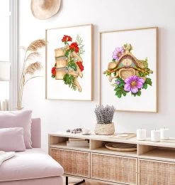 Cervical Vertebrae - Floral - White -Codex Anatomicus Shop LPA563 3