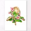 Thoracic Vertebrae - Floral - White 2 Thoracic Vertebrae - Floral - White -Codex Anatomicus Shop LPA568