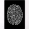 Minimal Geometric Brain - Black